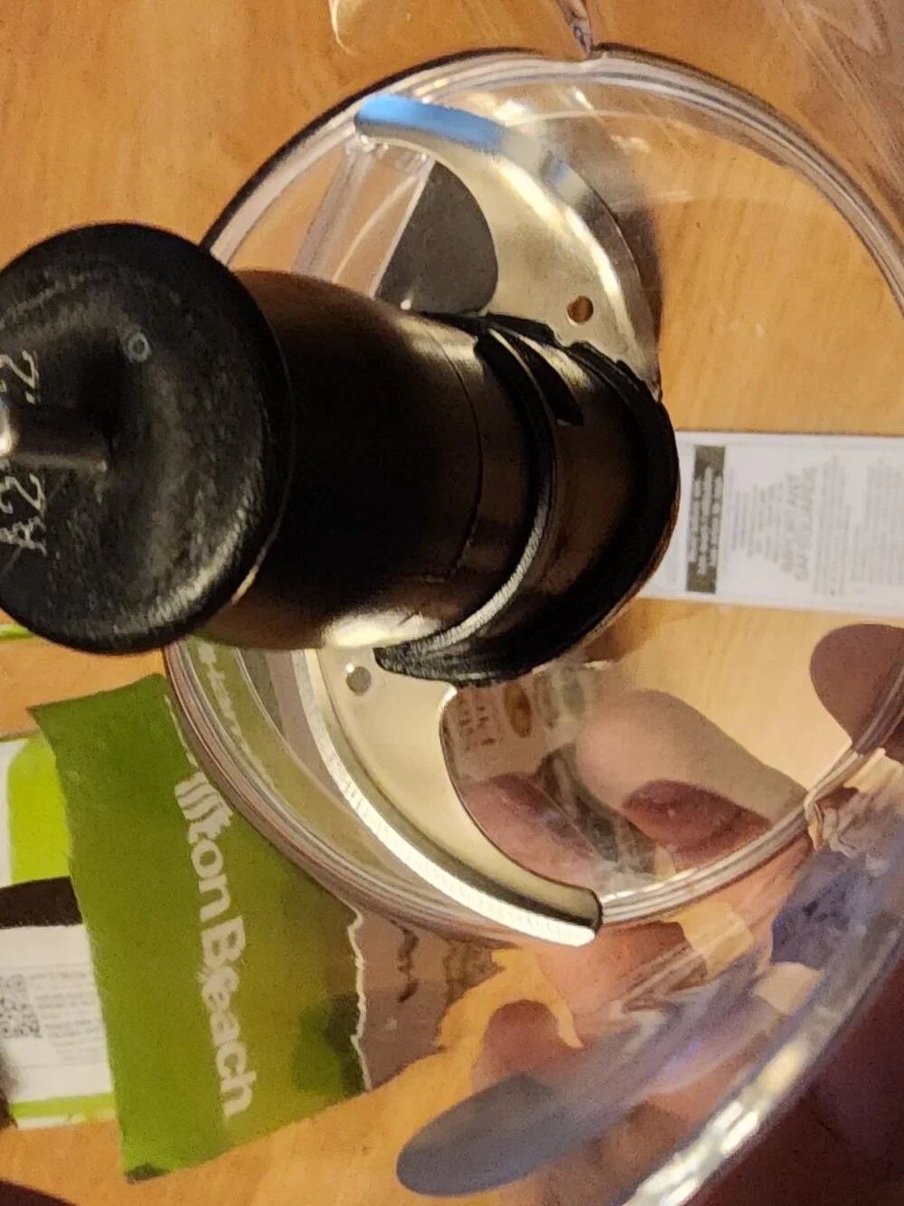 Hamilton Beach 3-Cup Stack & Press Food Chopper- Black